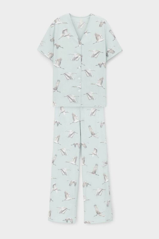 пижама жен (рубашка ночная, брюки)